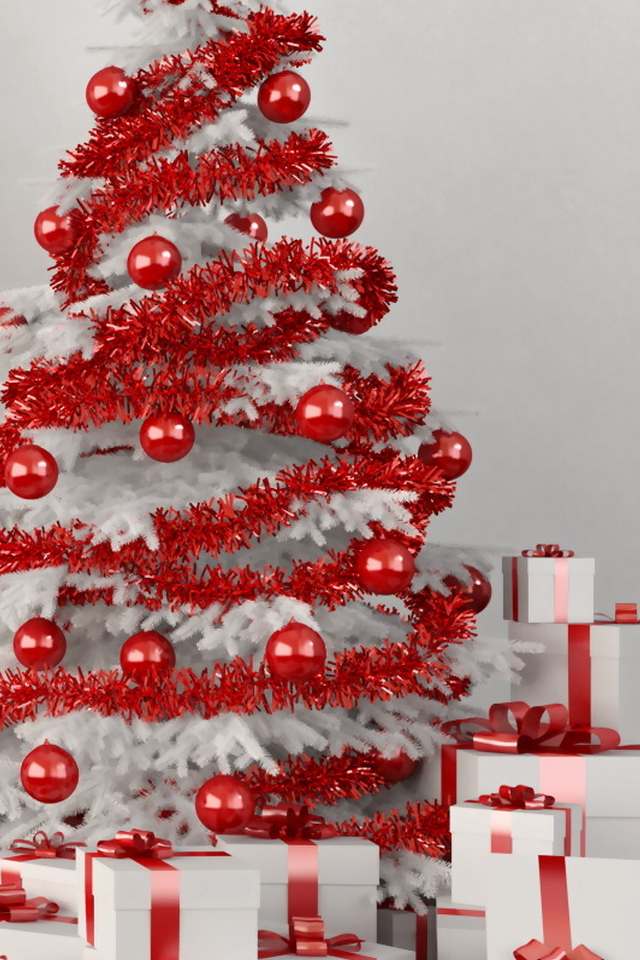 Albero Di Natale Bianco E Rosso.Albero Di Natale Azzurro