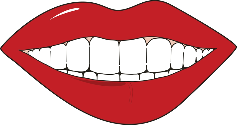 clipart of teeth and lips - photo #17