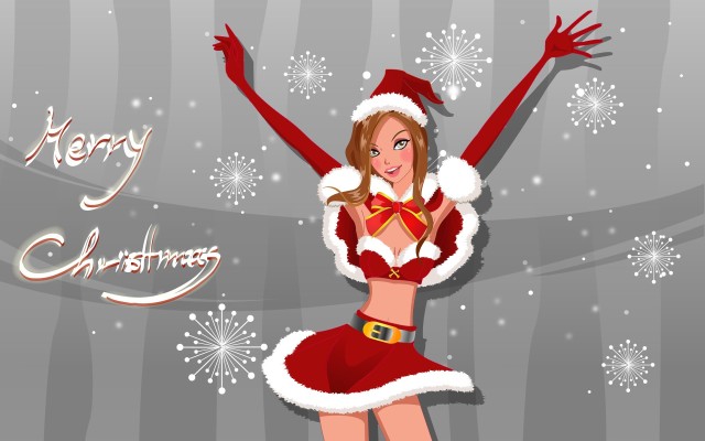 Vector-Christmas-girls-widescreen-34321